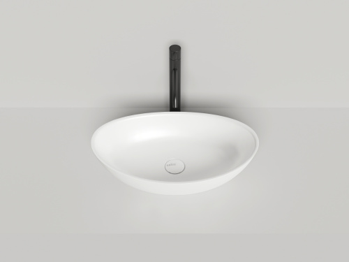 Раковина из искусственного камня S-Stone Salini NOEMI 1101203SM 60х30 накладная цвет белый без отверстий под смеситель - фото 3